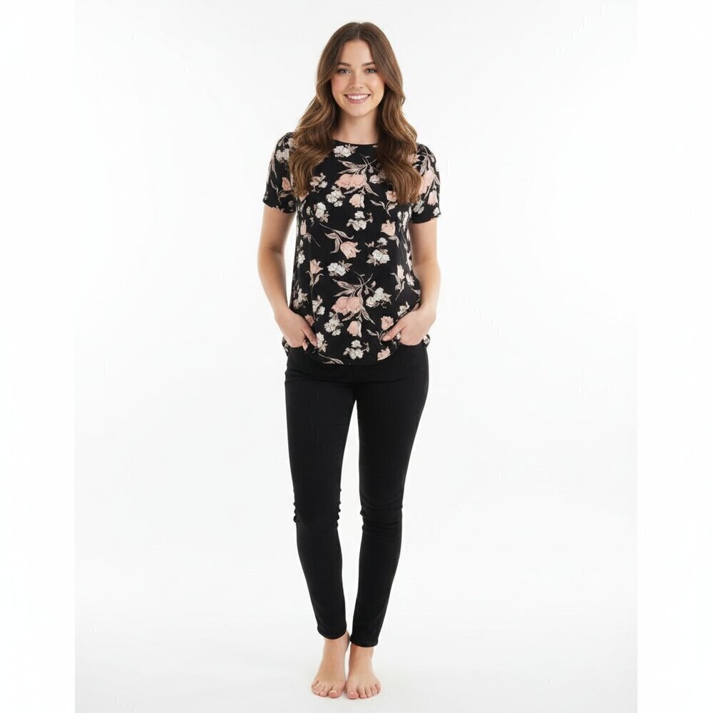 Sienna Sky boho floral small hi lo summer Top